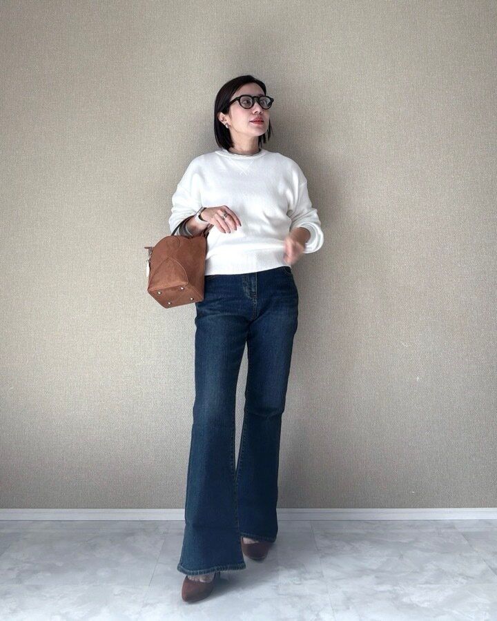 スリムフレアジーンズ GU