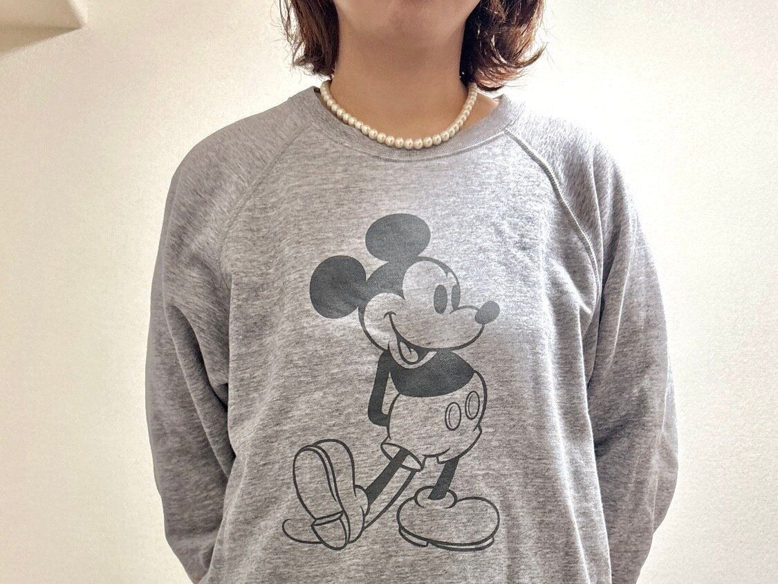 パールのネックレスをつけたところ