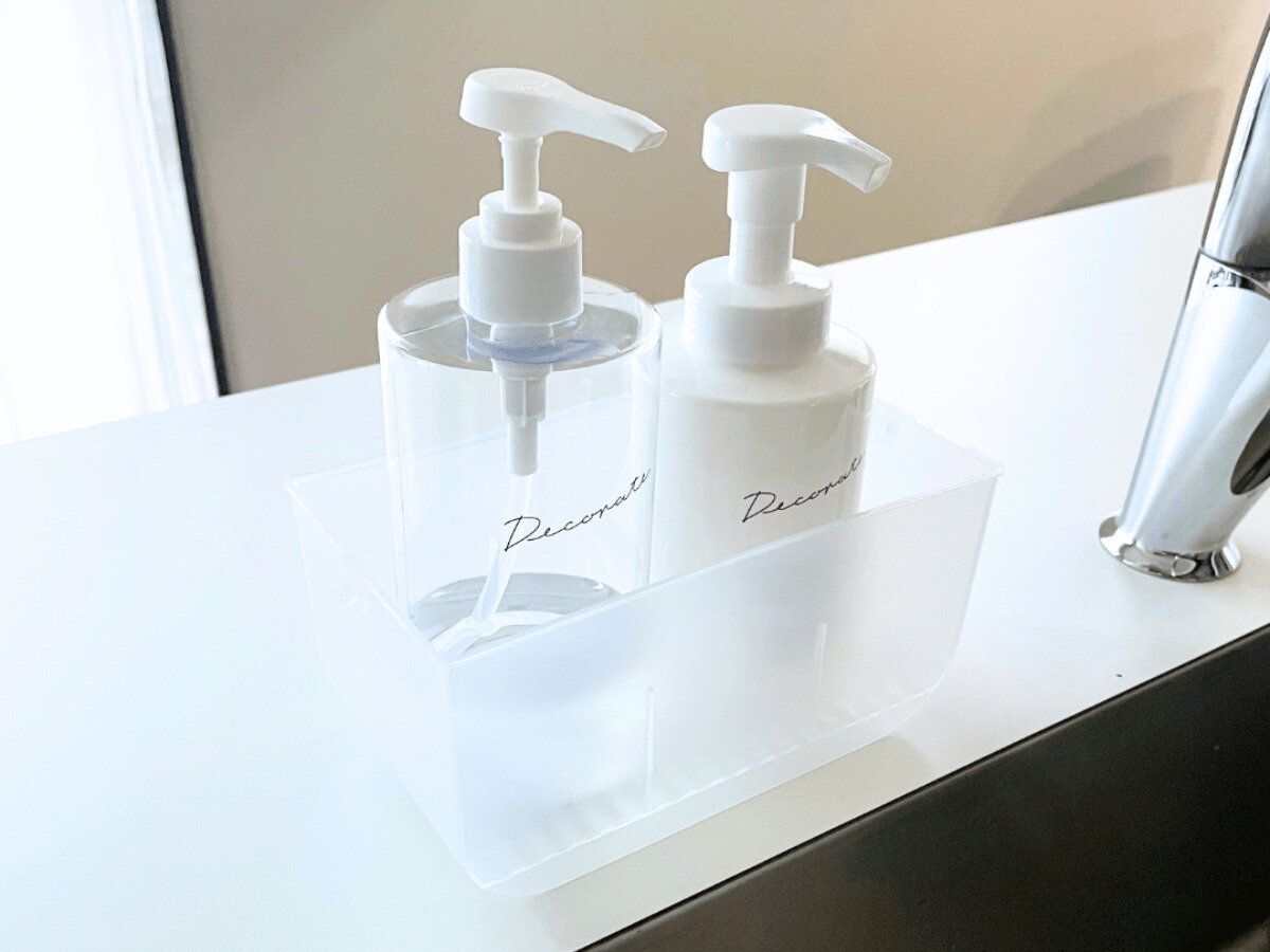 キッチンの洗剤入れ