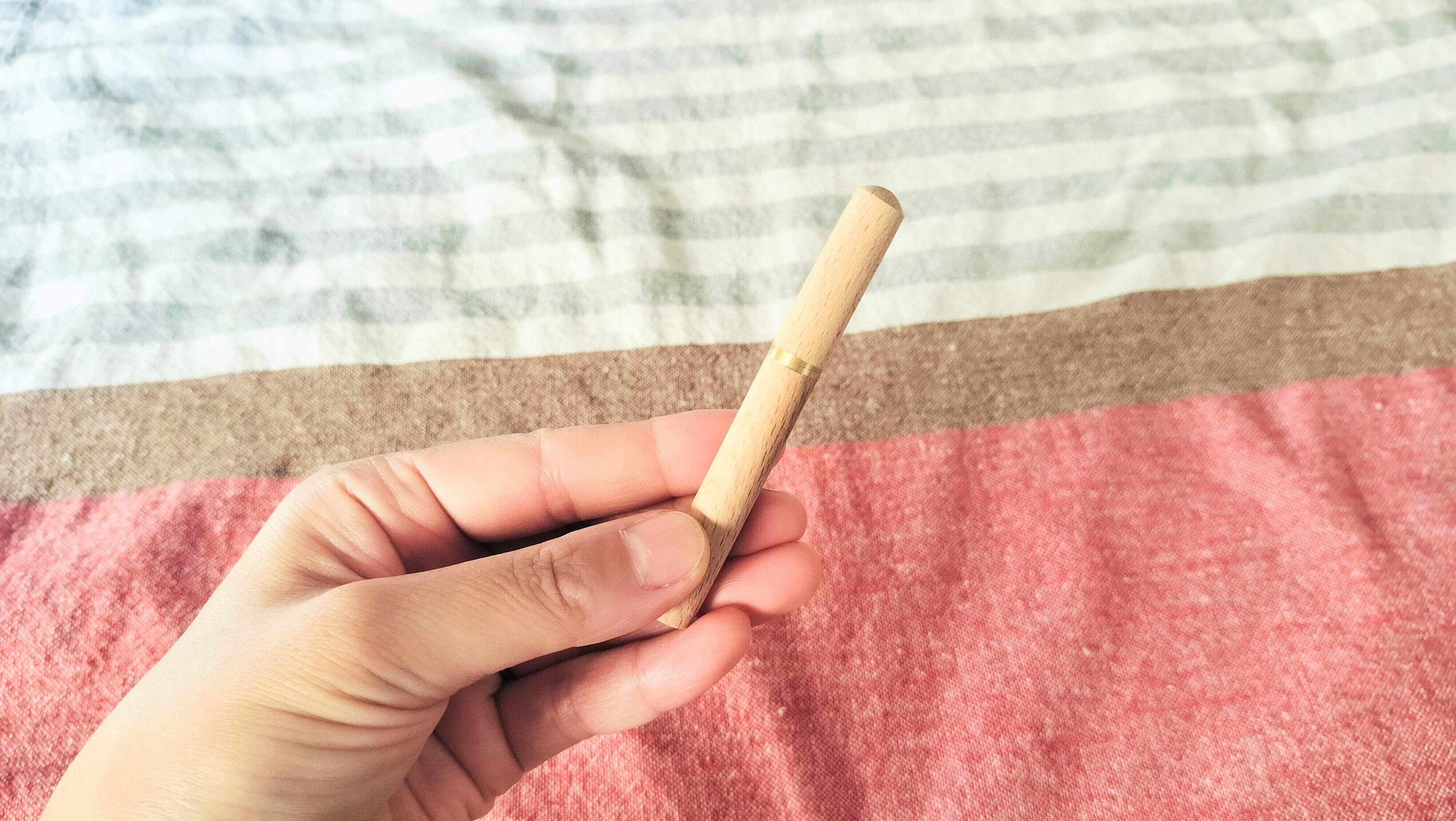 木製のシャーペンいれ