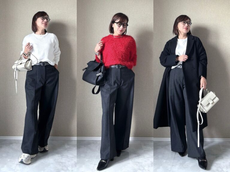 【ユニクロ】美シルエットパンツがこの冬手放せない！普段にも仕事にもOKな起毛感パンツ