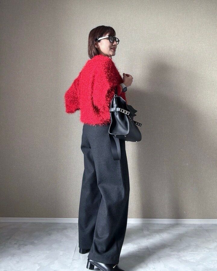 ブラッシュドジャージーワイドパンツ ユニクロ