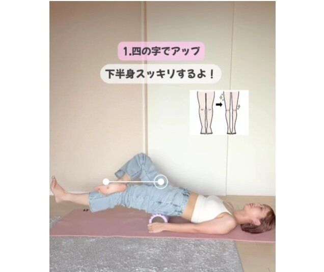 四の字でアップ