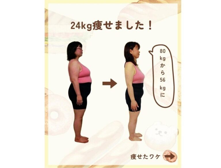 運動なしで24kg痩せました！【40代のダイエット】パンを食べて痩せたい！「痩せるフレンチトースト」