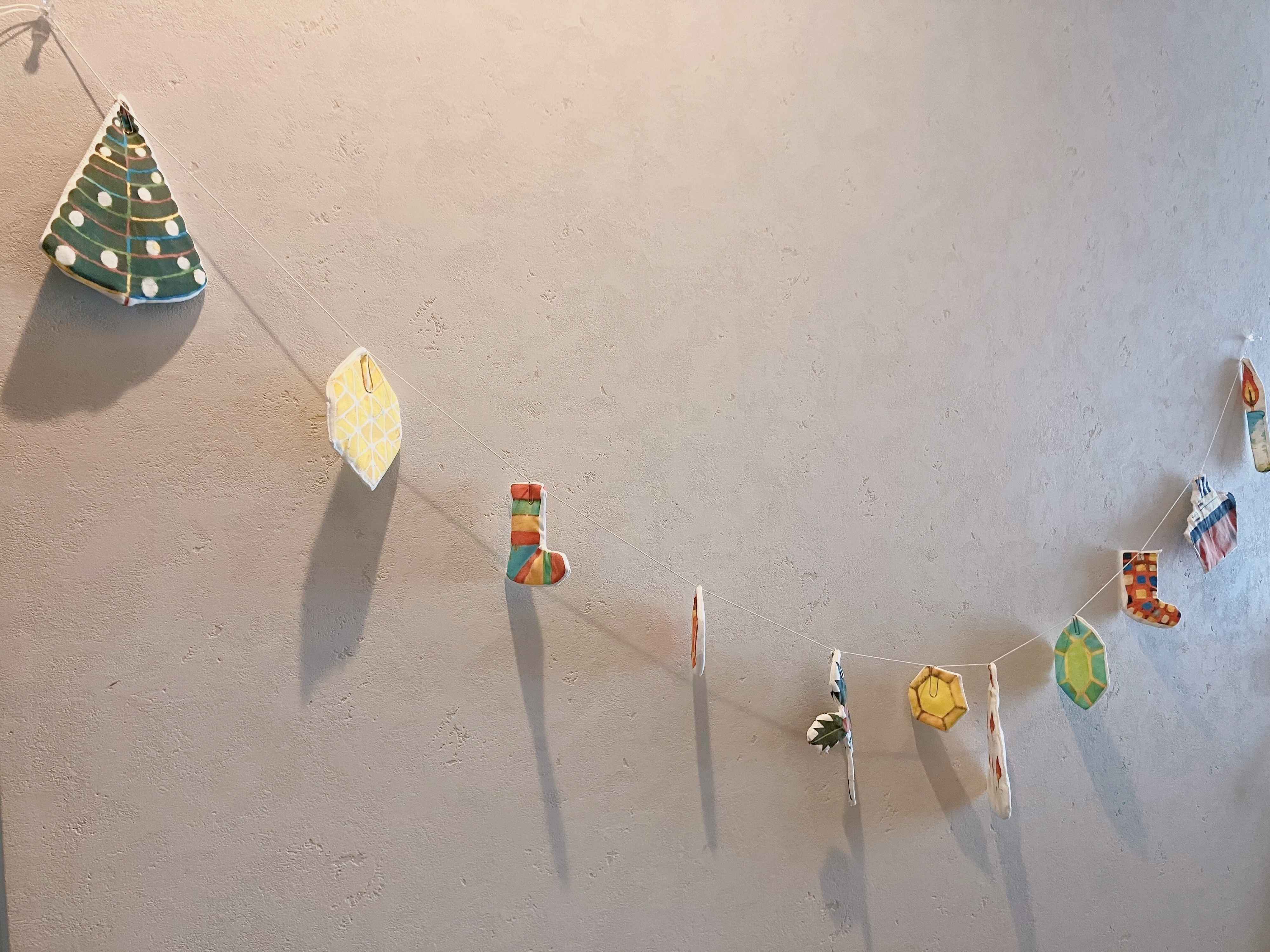 廊下にオーナメント