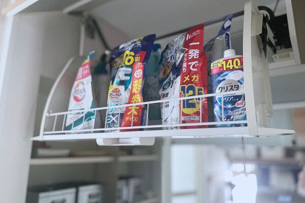 余裕のあるストック収納内