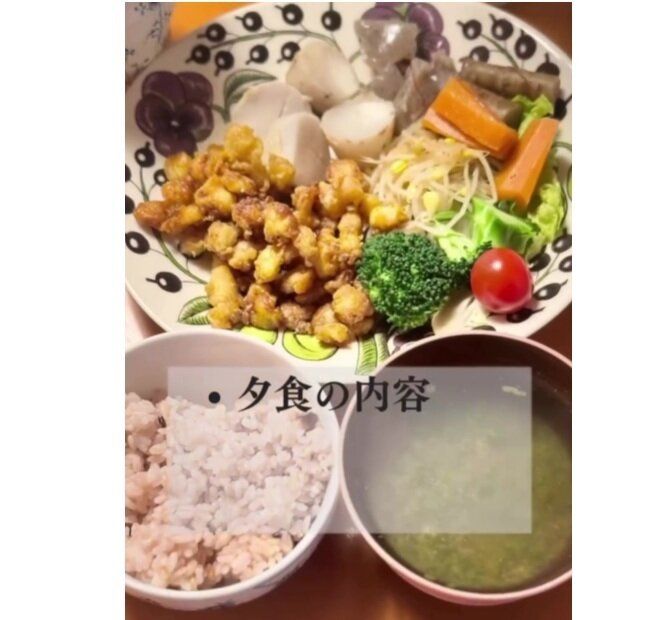 夕食は重すぎず軽すぎず