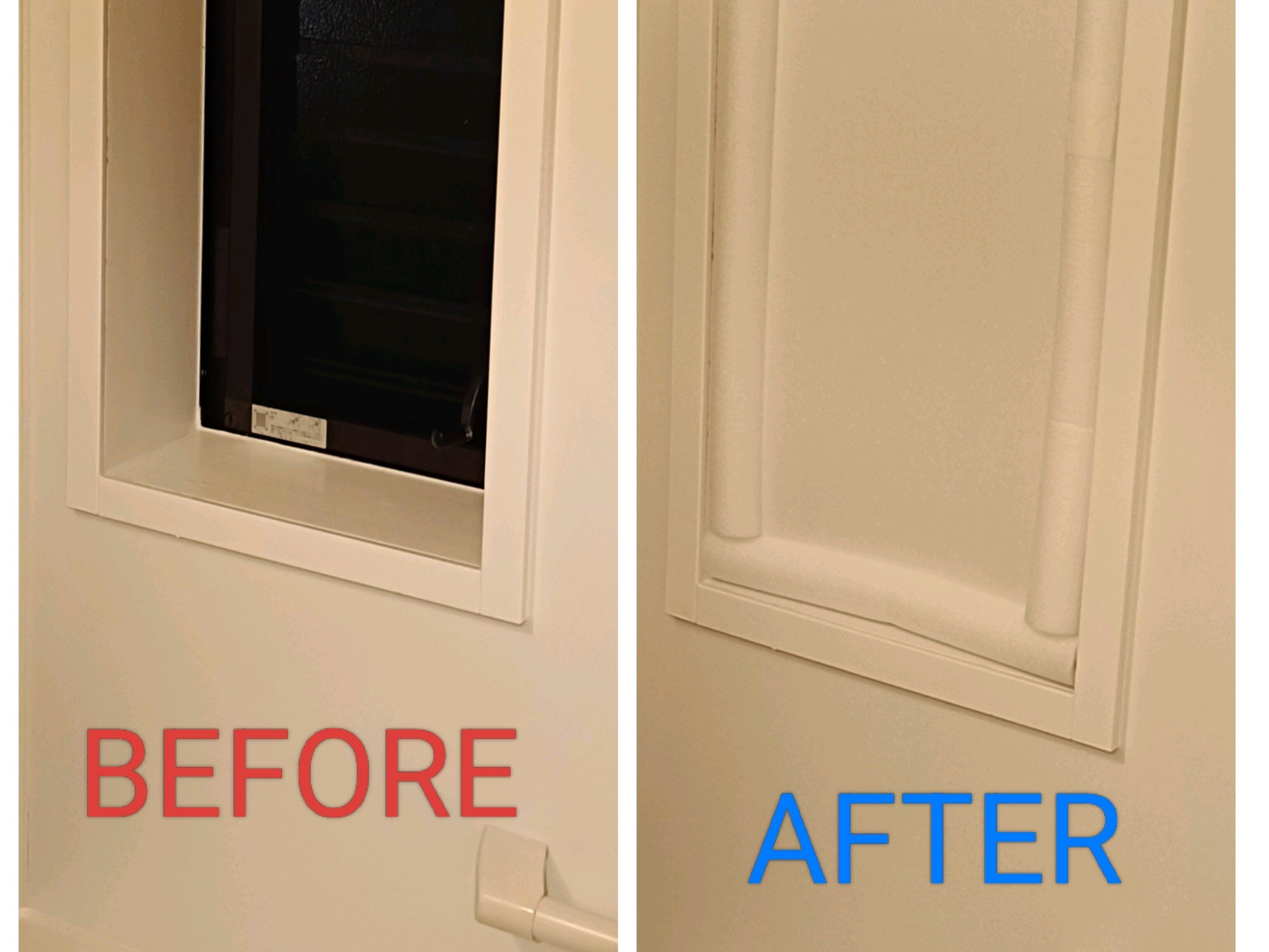 自作内窓のビフォーアフター