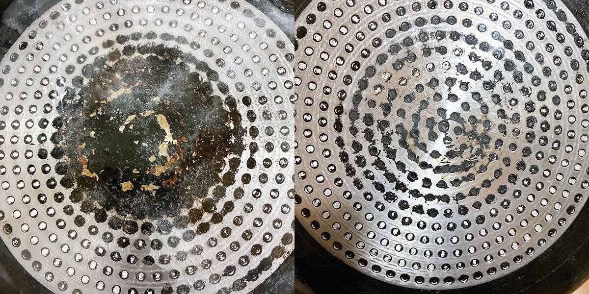 フライパンの底もかなりきれいに