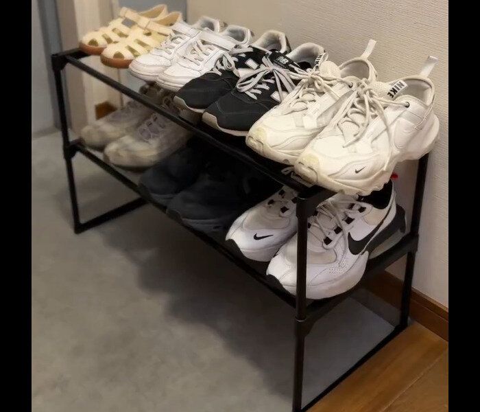 【ダイソー】5分で完成高見え!2段ワイド収納ラック