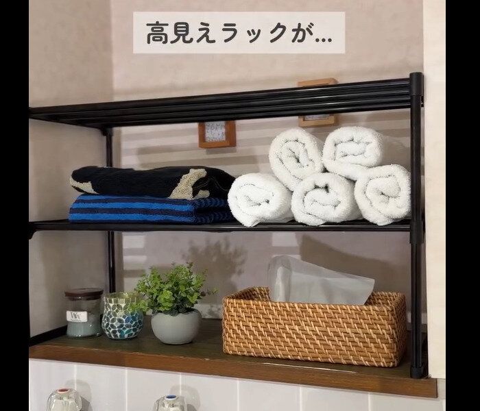 【ダイソー】高見え!2段ワイド収納ラック