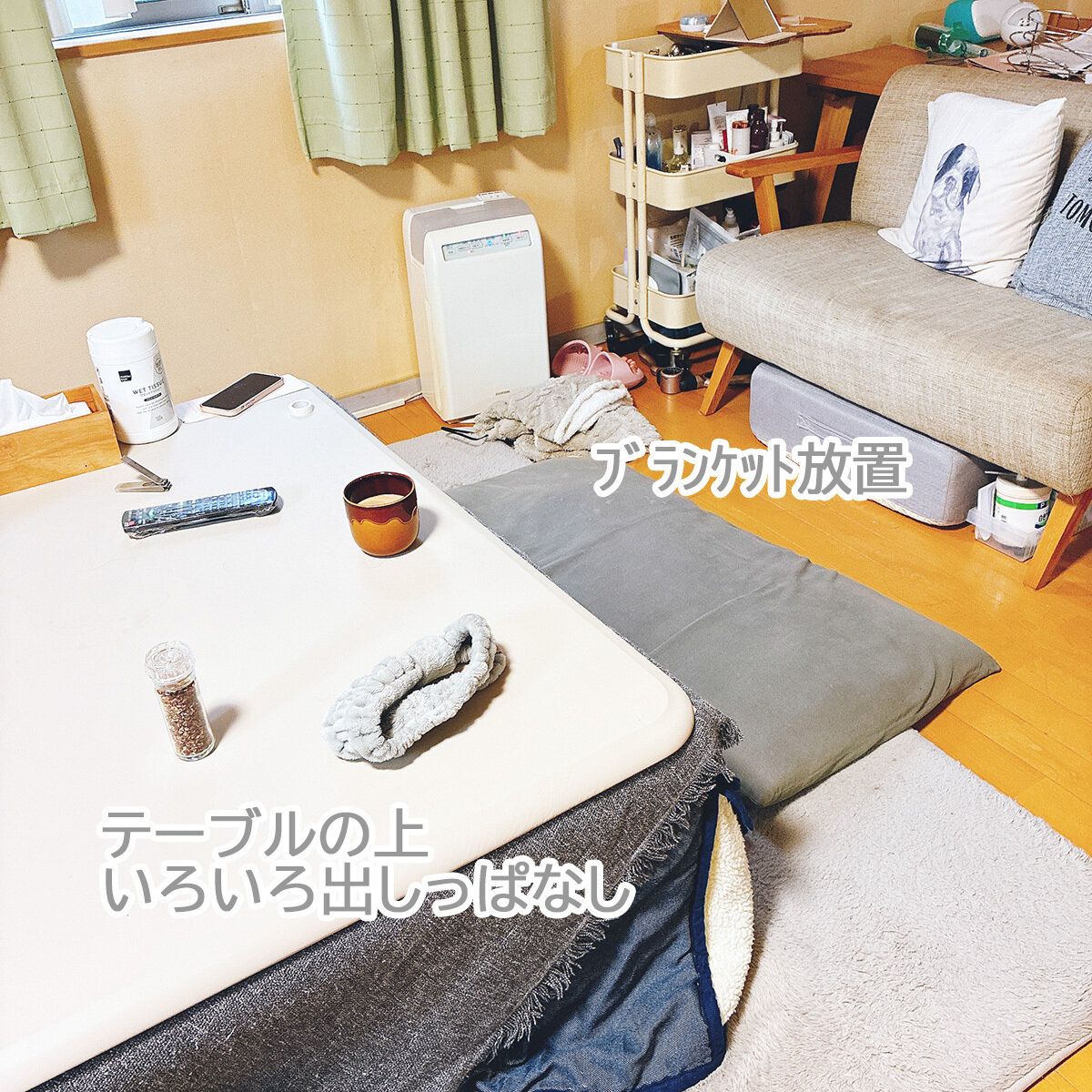 置きっぱなし、出しっぱなしが散らかる元