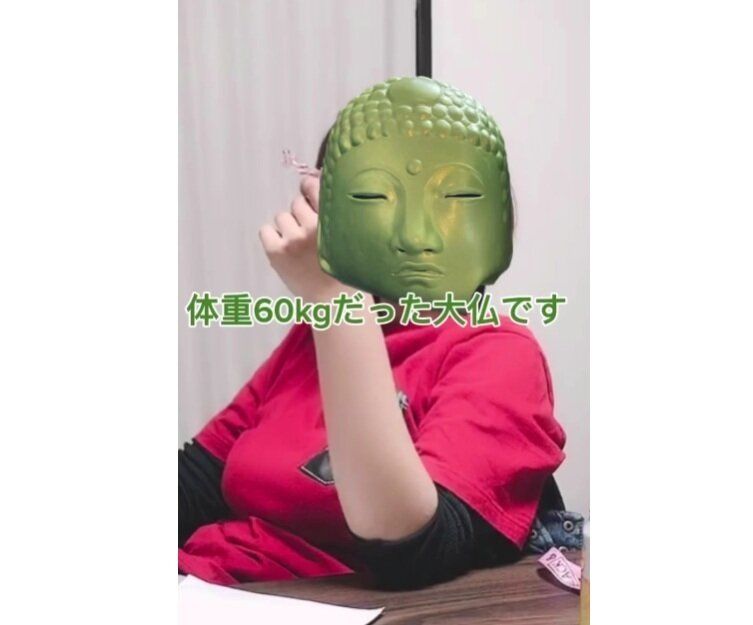 大仏となり修行開始