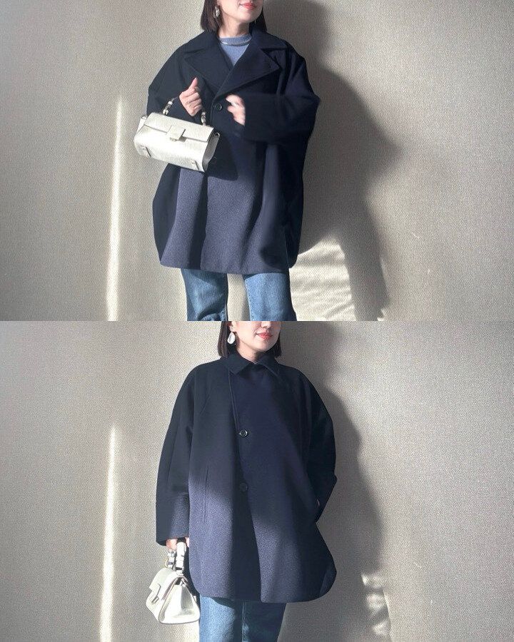 GU コージーメルトンケープコート