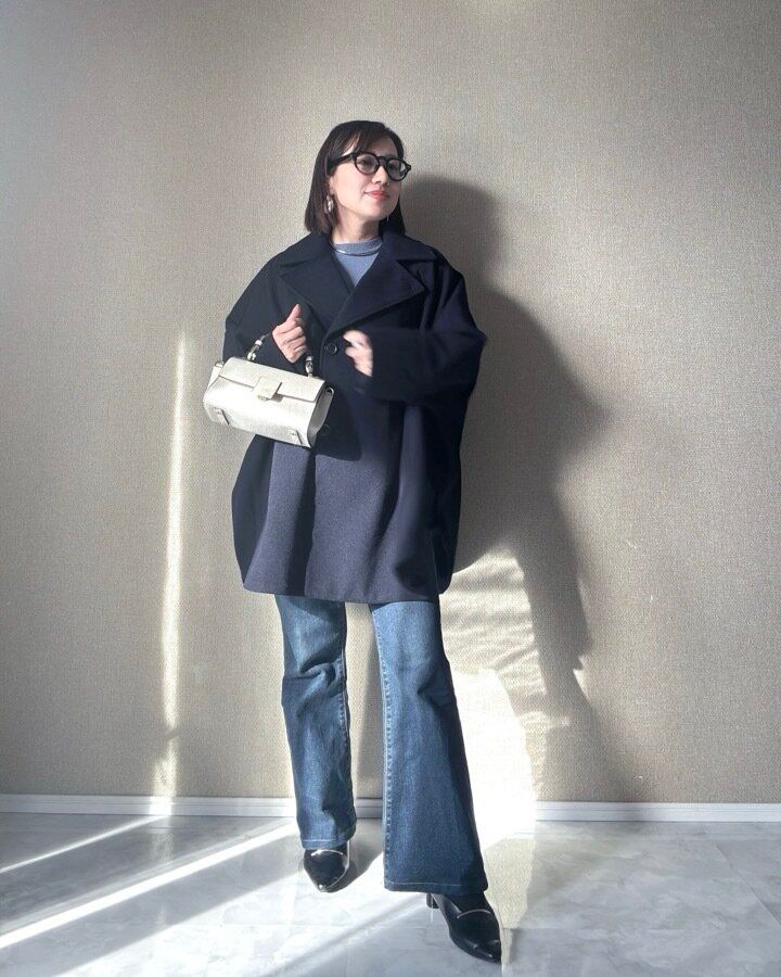 GU コージーメルトンケープコート