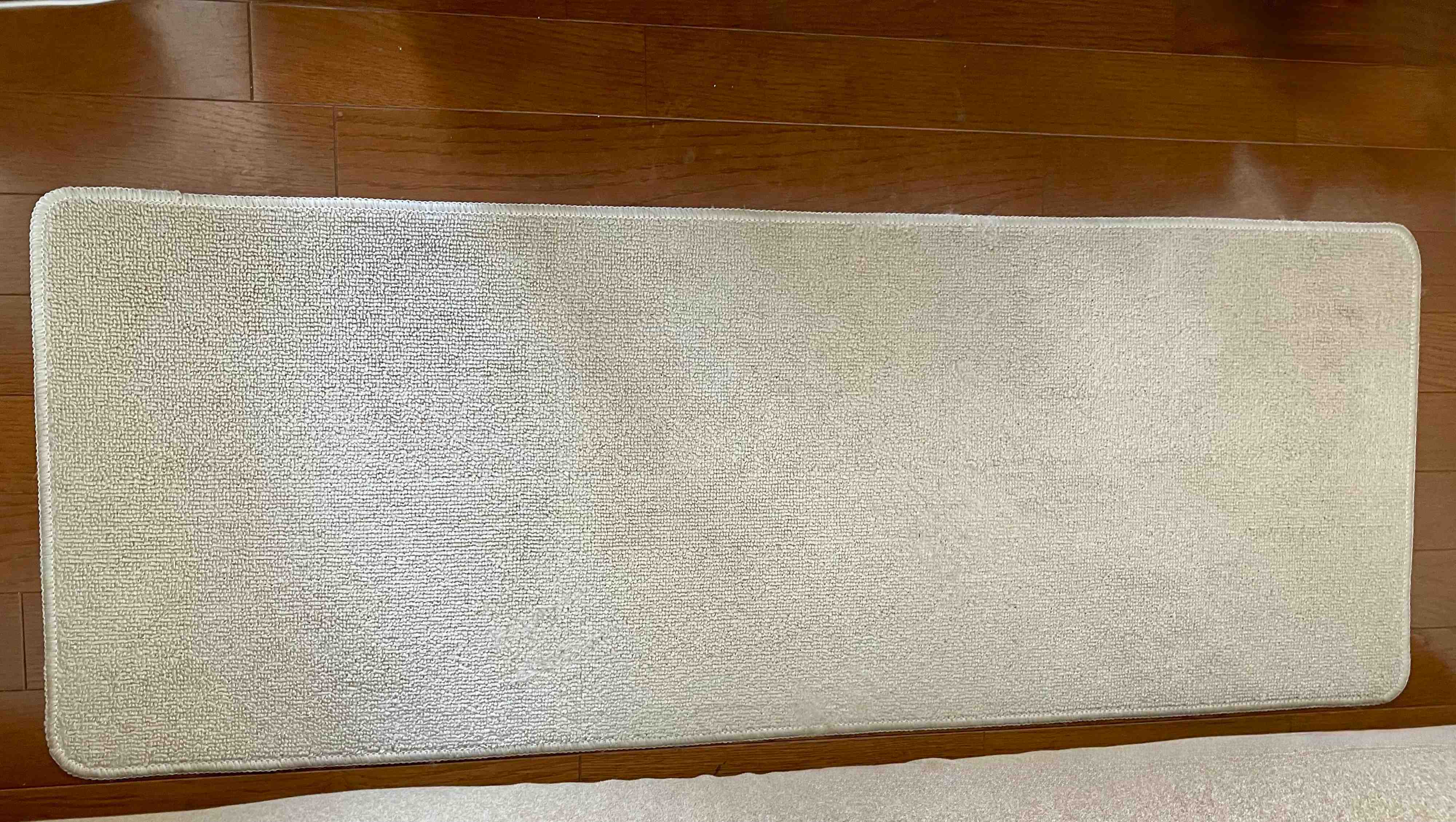 フロアマットを広げたところ