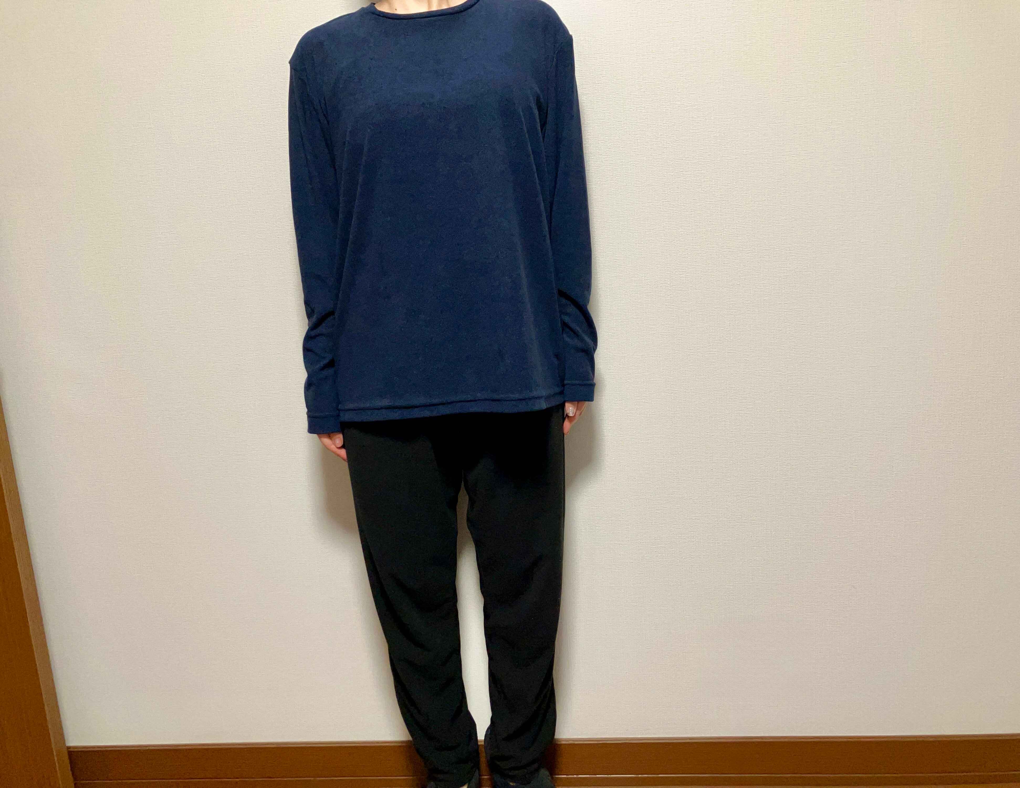 ウェアを着用したところ