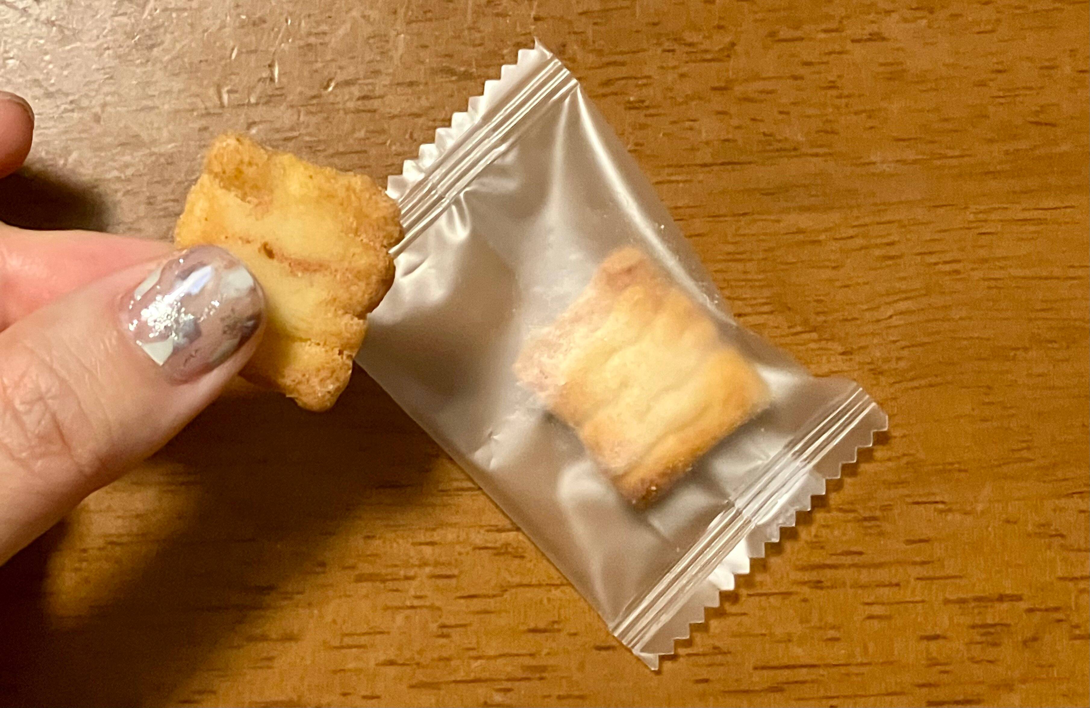 おかきは個包装です