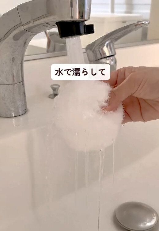 【ダイソー】水で濡らすだけだから洗剤も不要