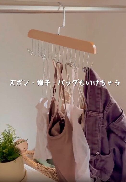 【ダイソー】キャミソールやバッグなどの収納もできる