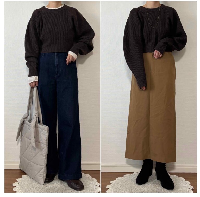 【しまむら】神がかったシルエットで着るだけで垢抜けニット！1,969円ボリュームスリーブニットはトレンド感抜群