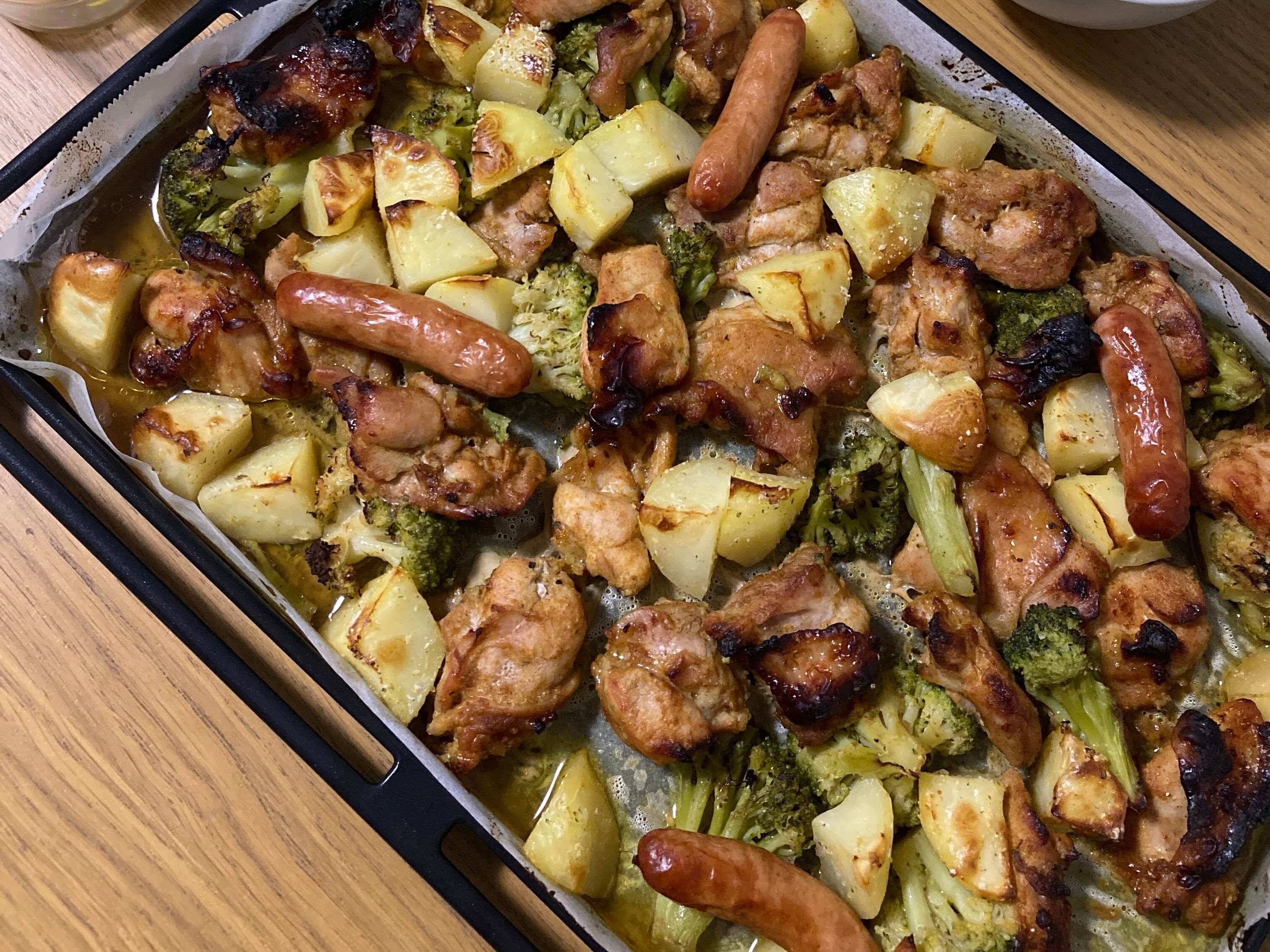 オーブンで焼き上げたタンドリーチキン