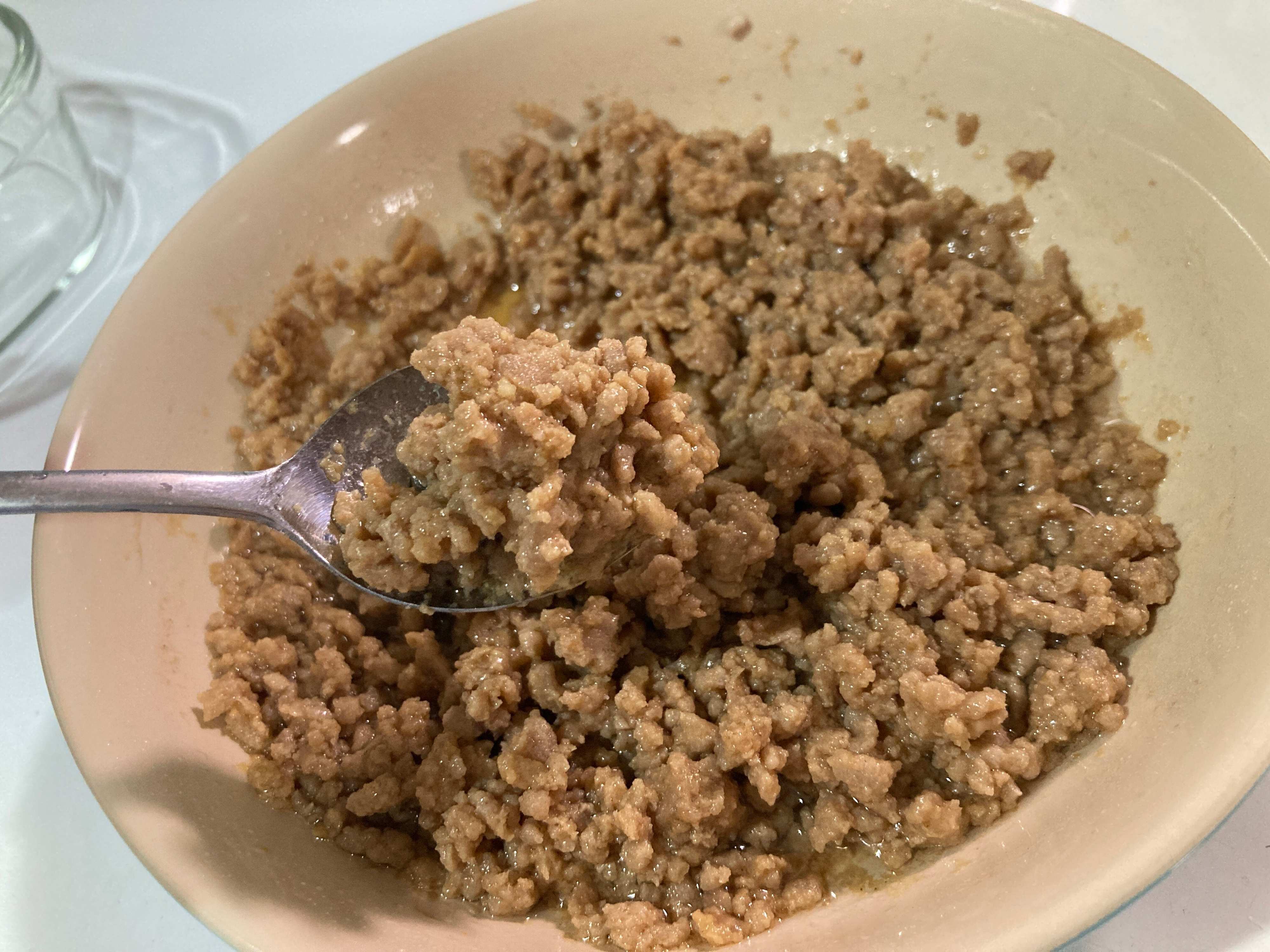 完成した肉味噌