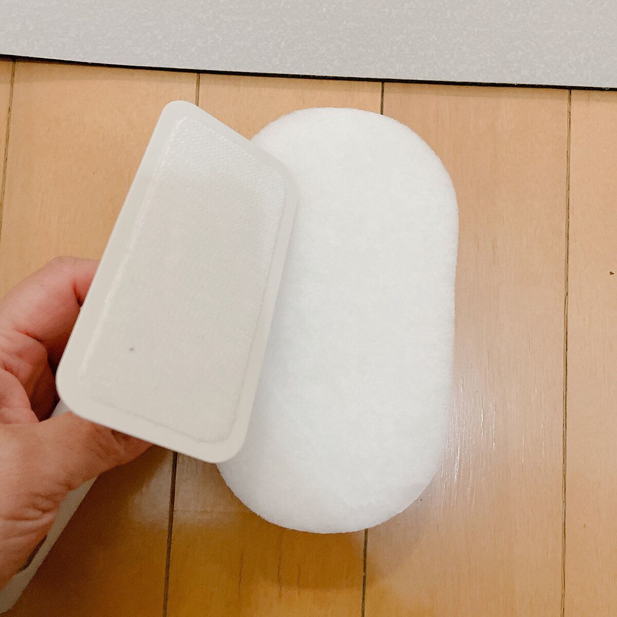 ざらざら面も柔らかい面も、両方使える