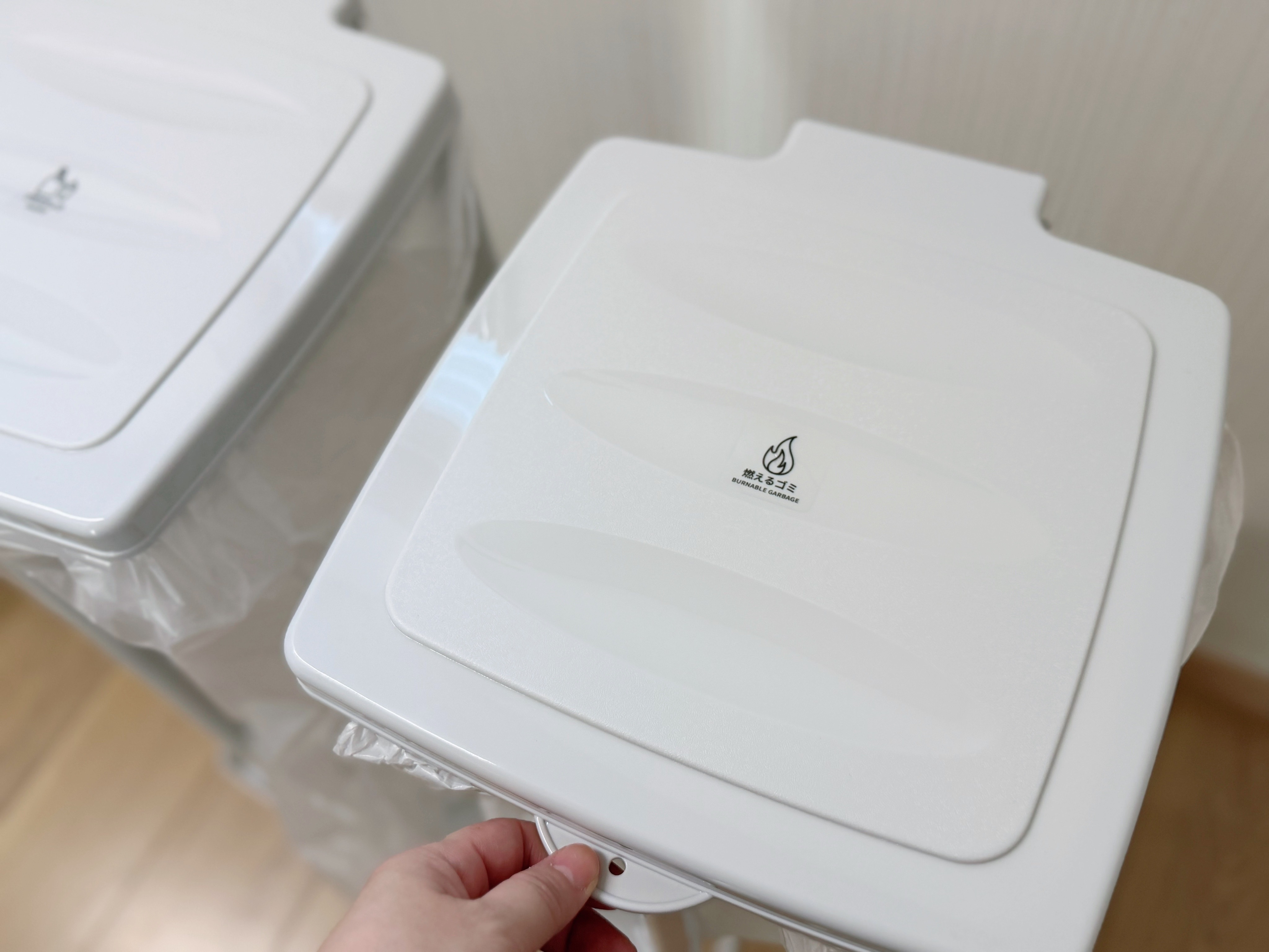 フタ付きだから臭いが漏れにくい