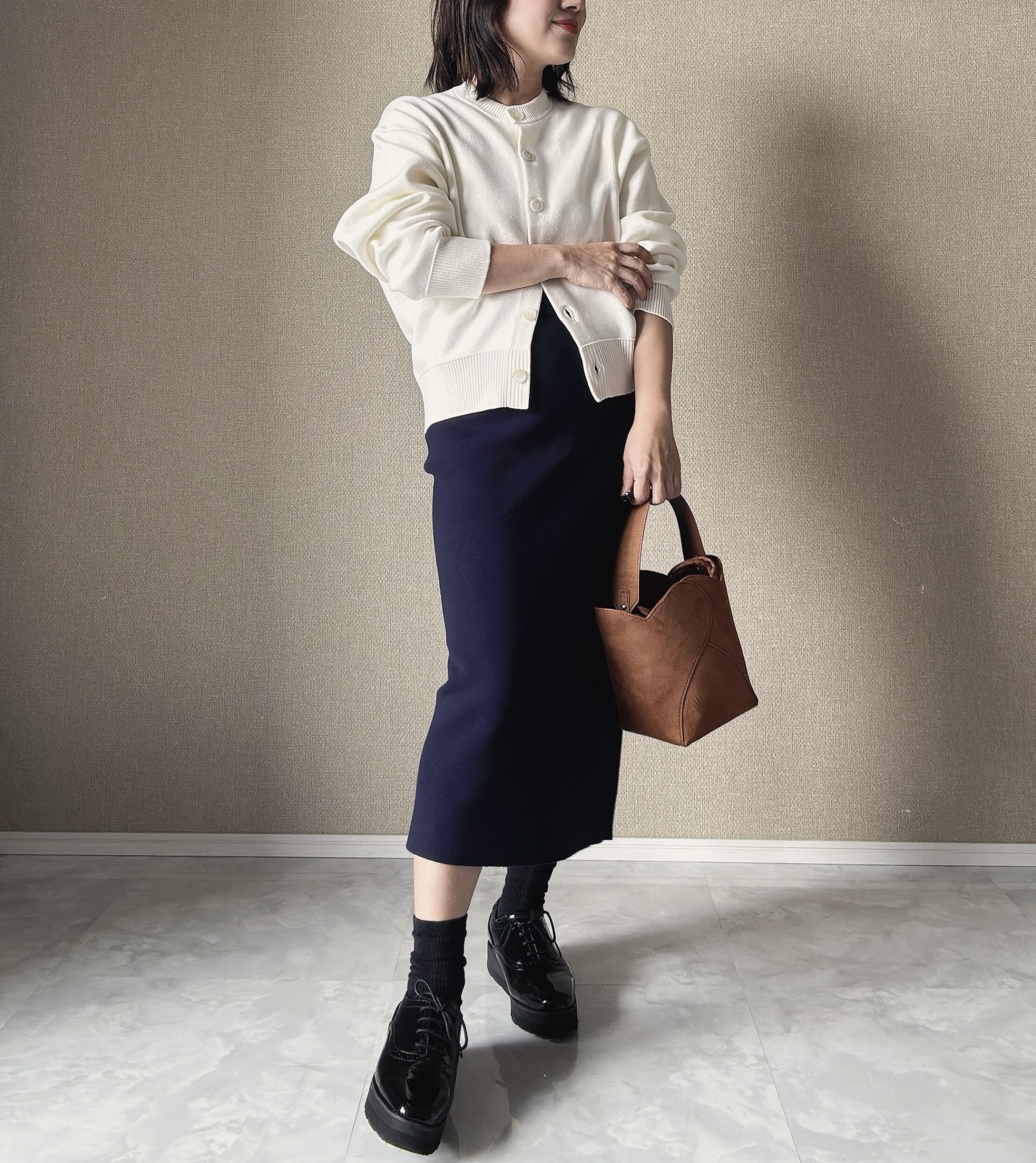 UNIQLO:C ウォッシャブルミラノリブスカート