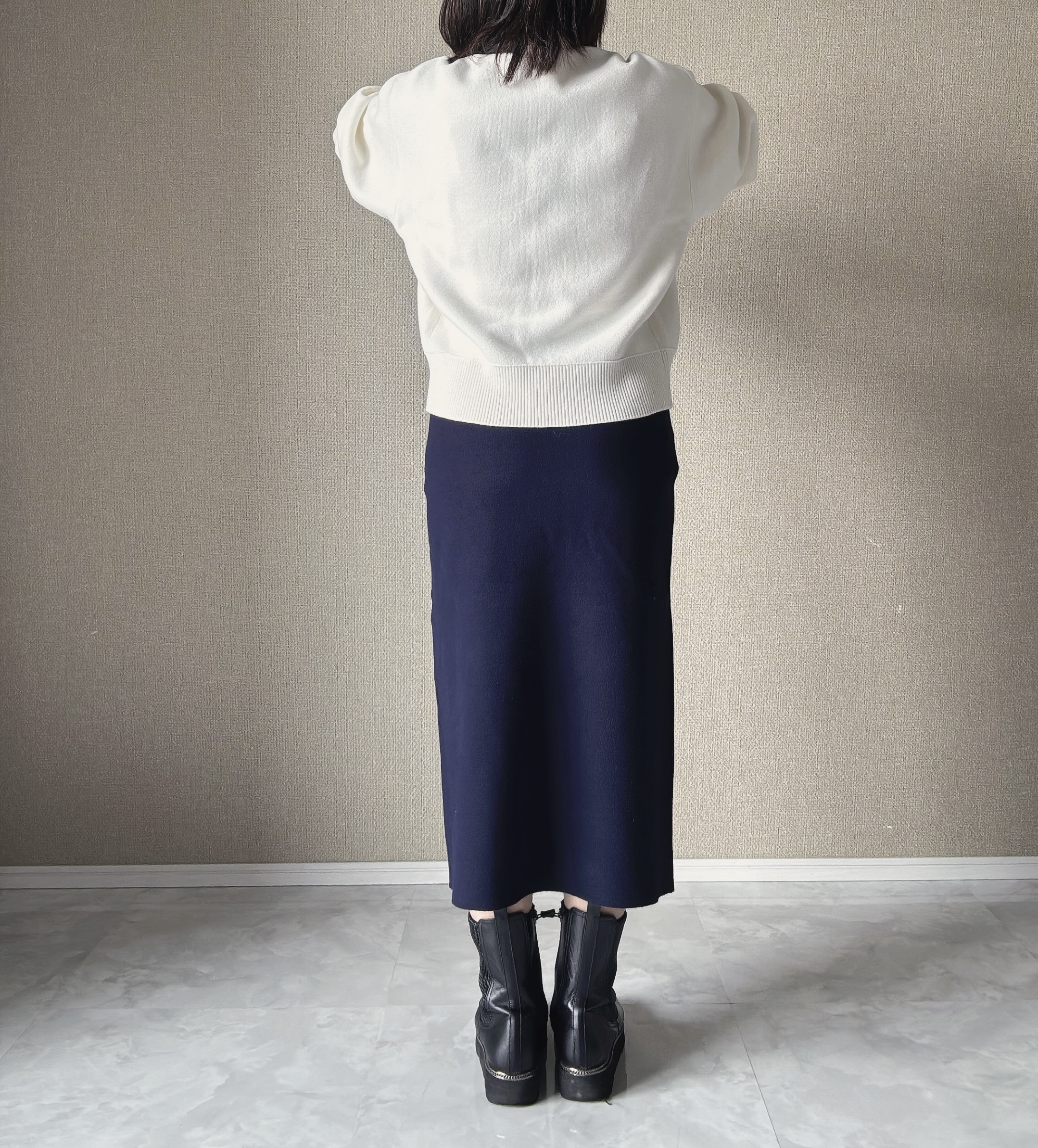 UNIQLO:C ウォッシャブルミラノリブスカート