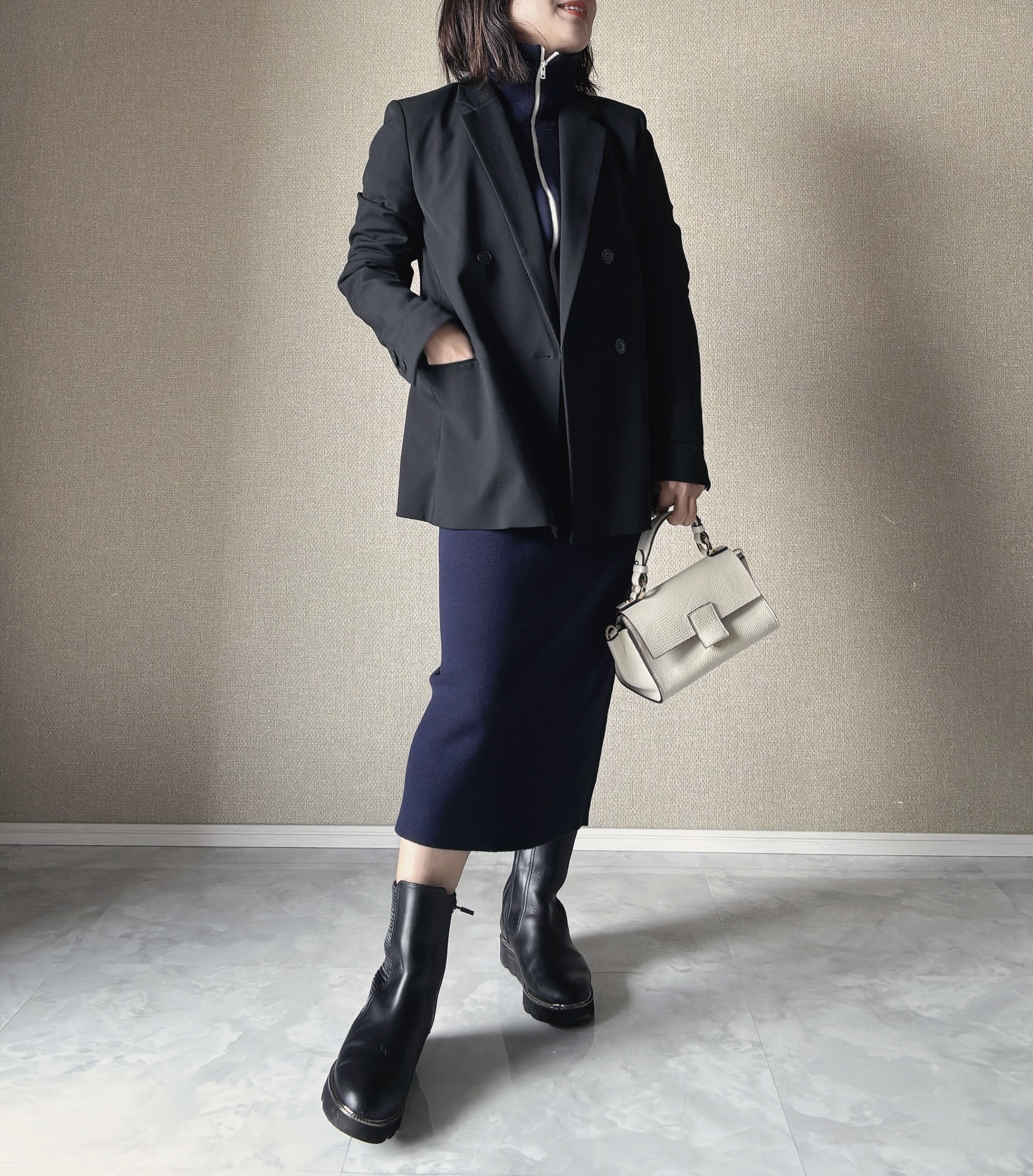 UNIQLO:C ウォッシャブルミラノリブスカート