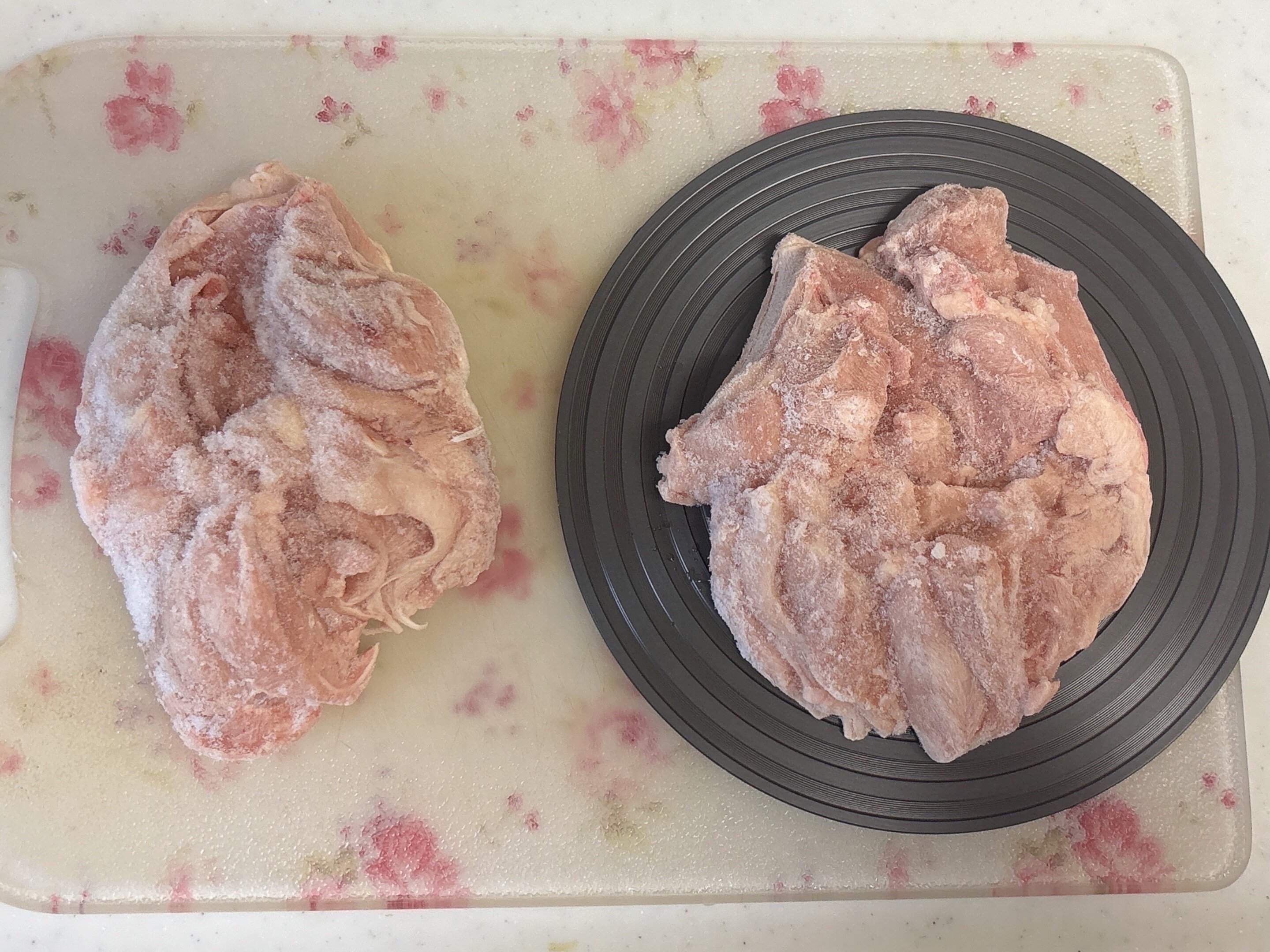 ダイソー解凍プレート