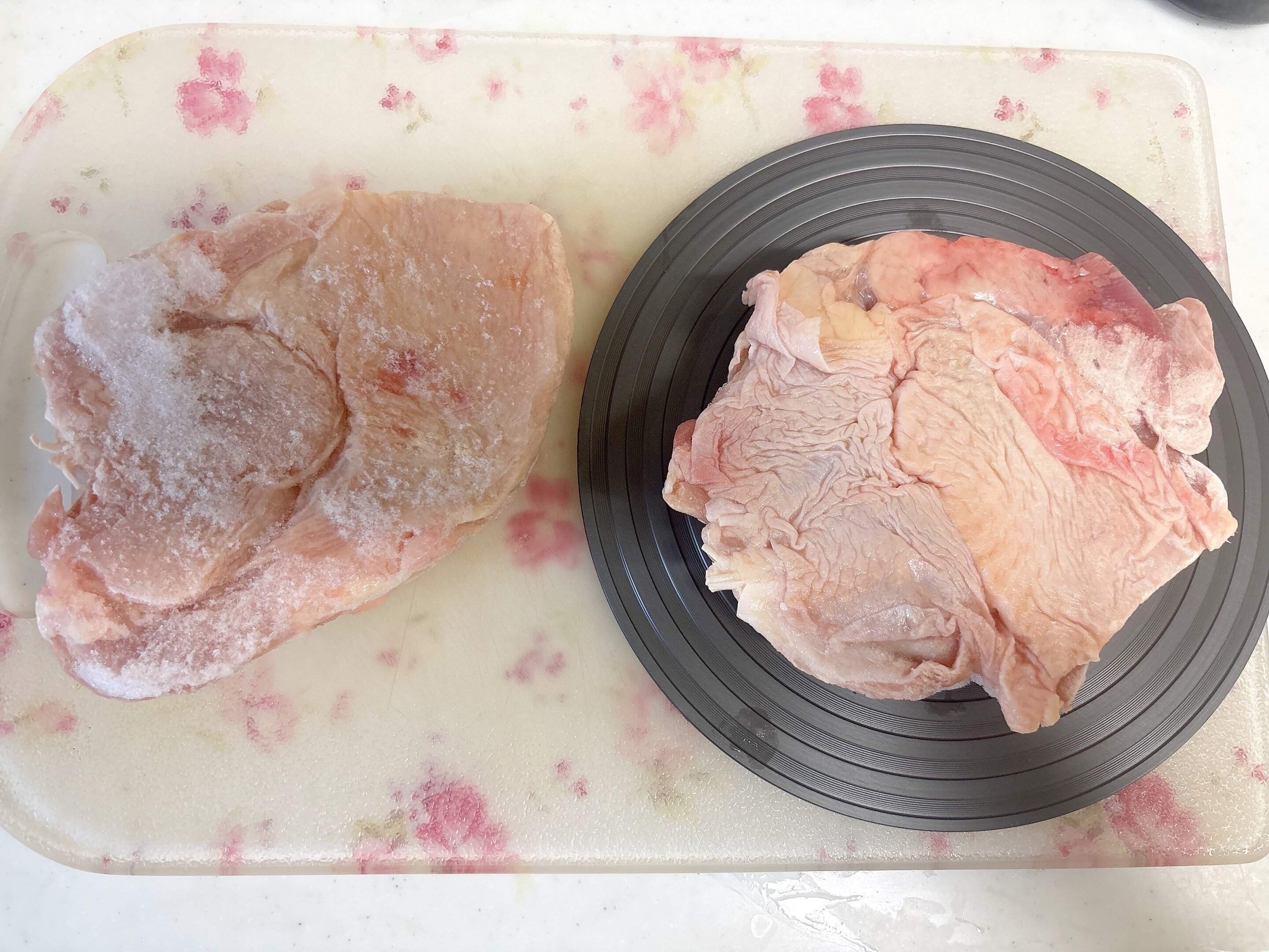 ダイソー解凍プレート