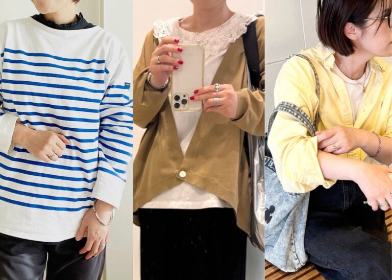 薄着でも「−3kg見え」叶います。40代の体形を救う「着痩せトップス」春コーデ