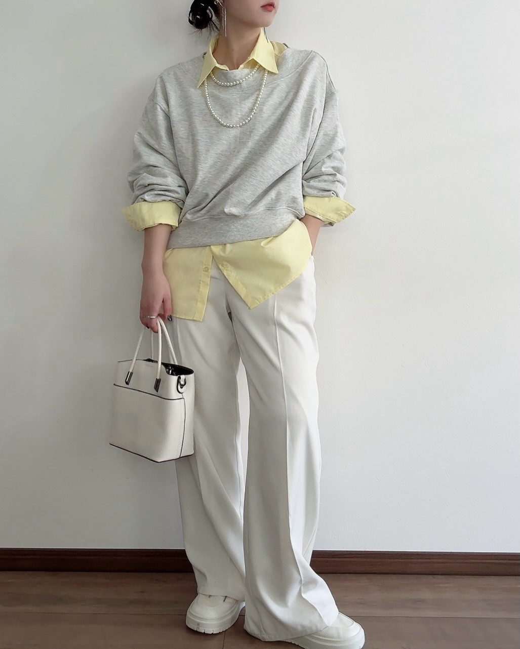 しまむらのシャツコーデ