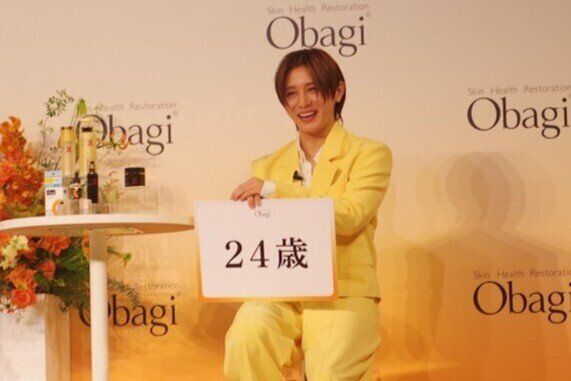 オバジ25thスぺシャルメッセンジャーに就任した“驚きの肌年齢”山田涼介さん「美肌の秘訣はビタミンC」