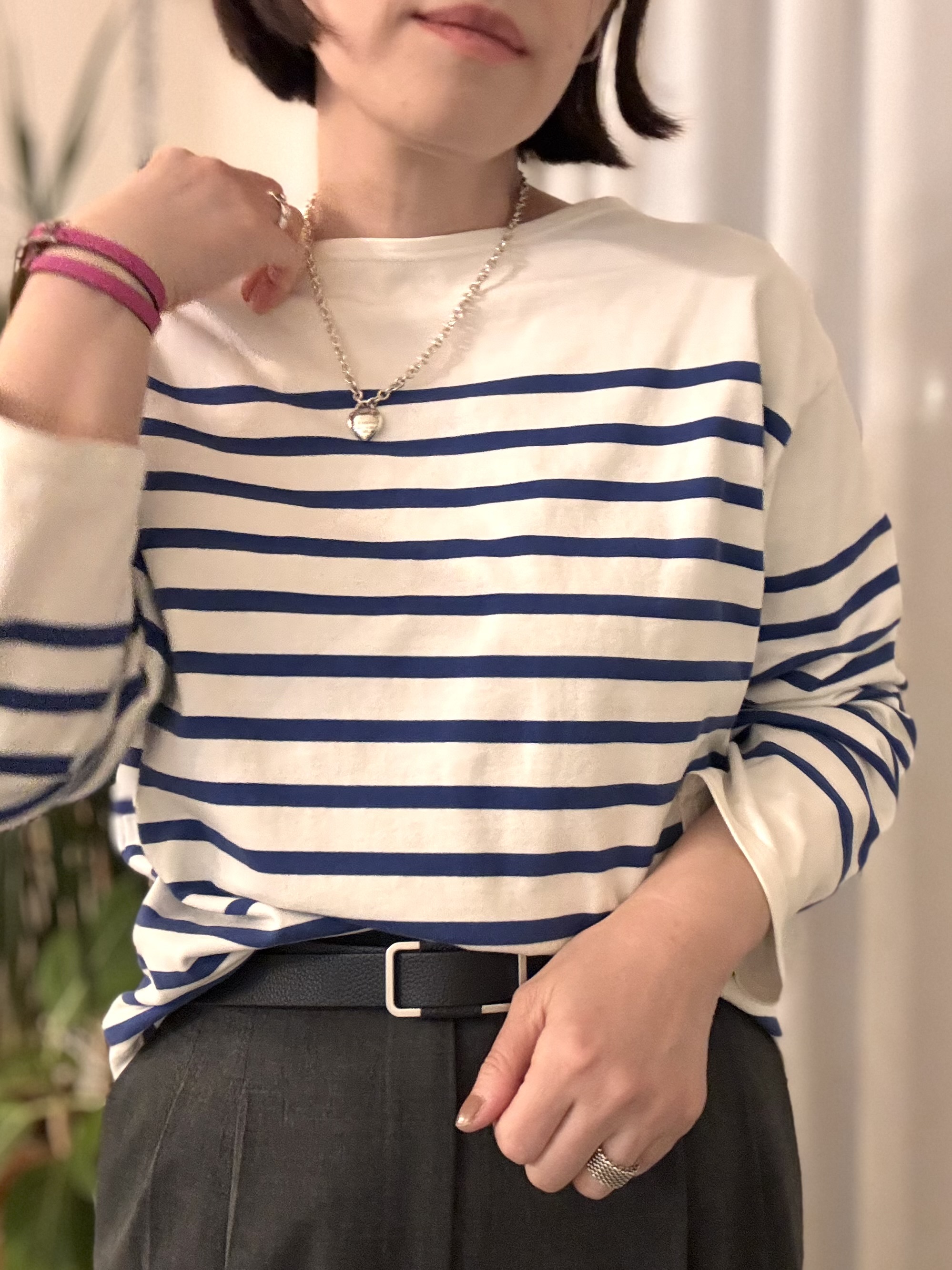 ブルーのボーダー