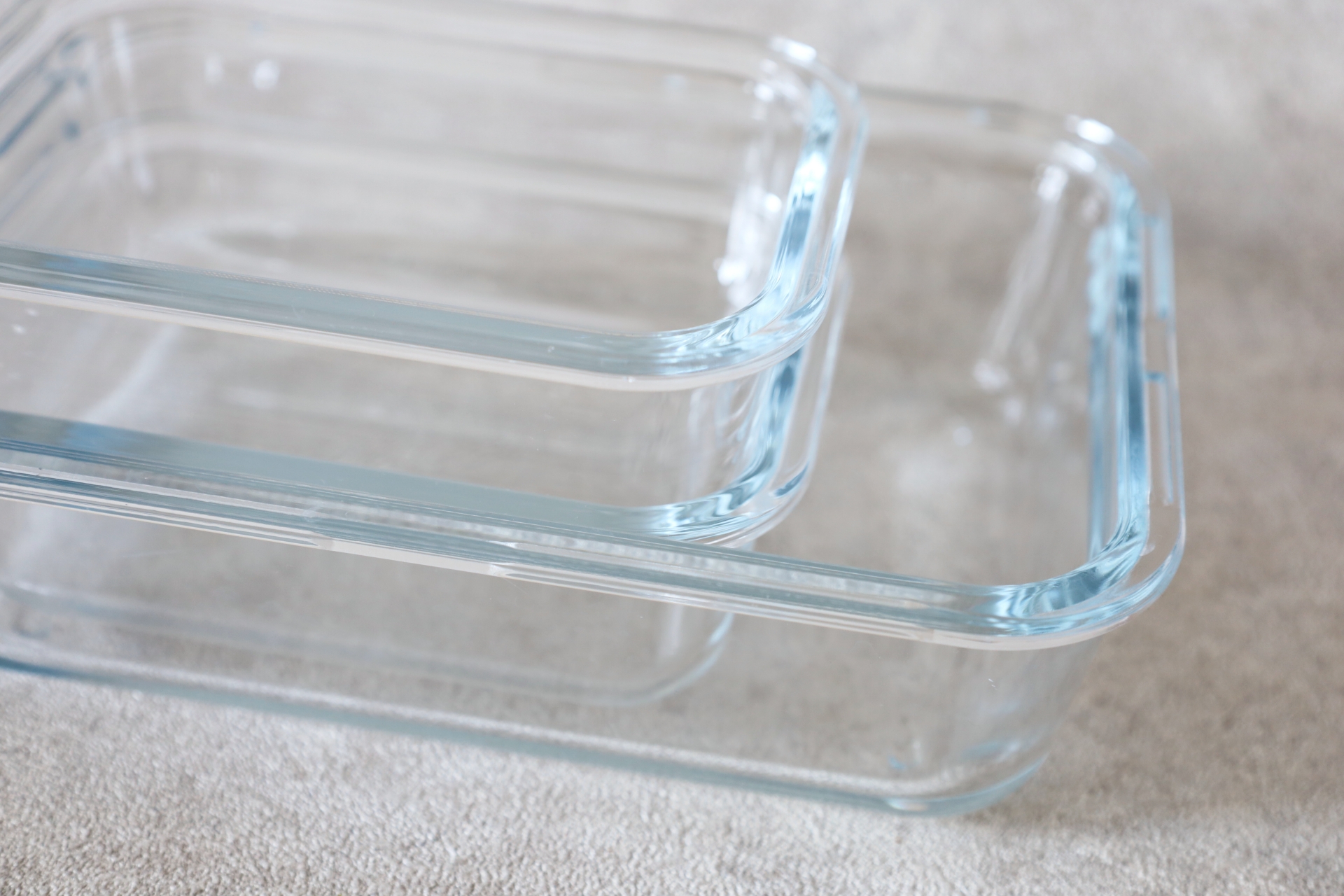 耐熱ガラス容器が置かれている