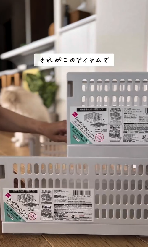 再販したのでやっと買えました！「クローゼット収納ケース」