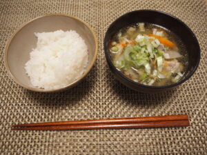 豚汁とご飯