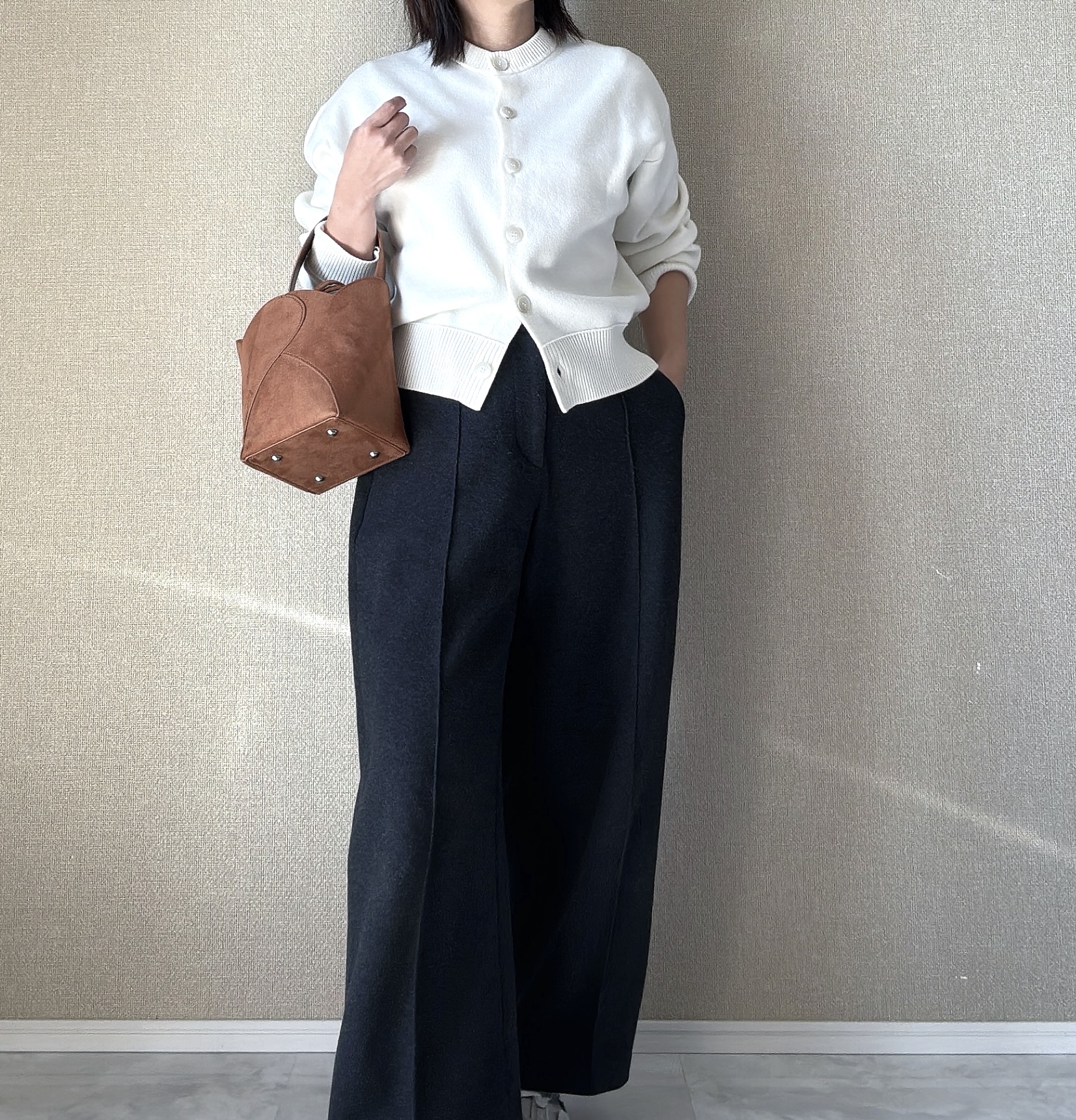 GU スウェットライクドルマンスリーブカーディガン