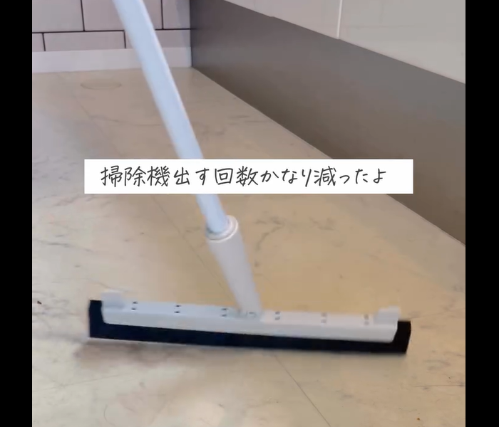 【セリア】ハードル爆下がり！ラバーほうき