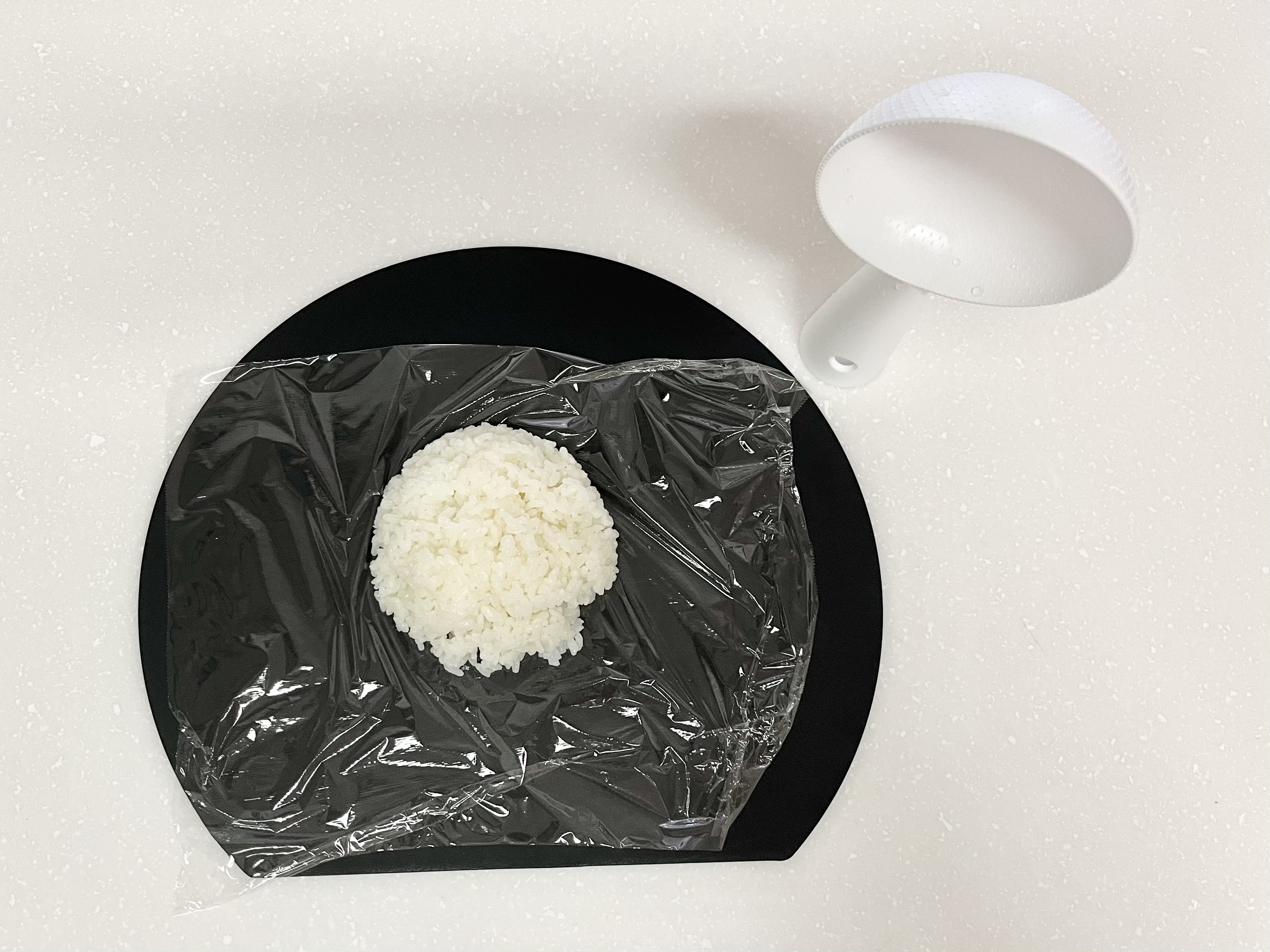 セリアの「一気にすくえるしゃもじ」の使用画像