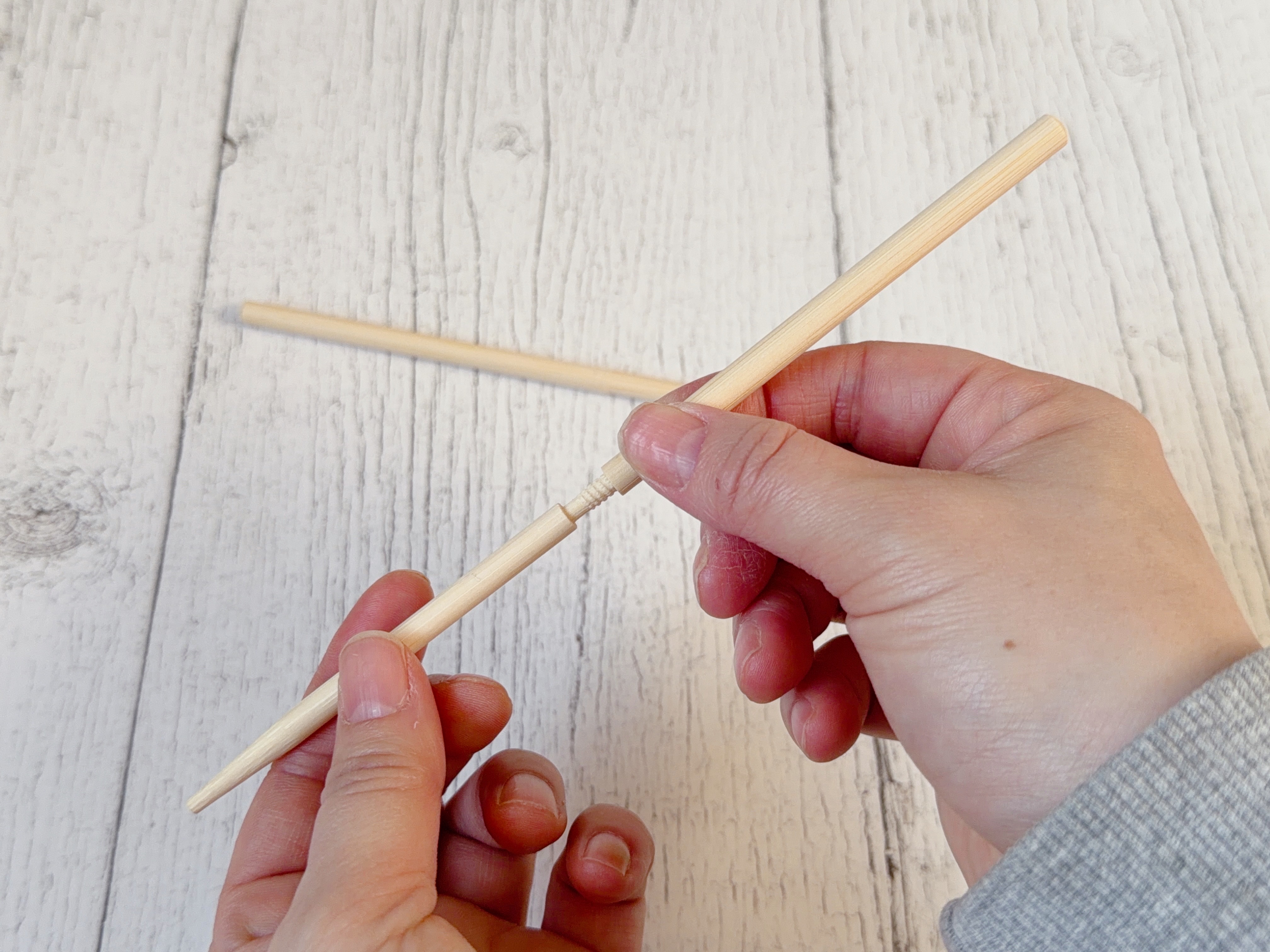 3．つなげて使える竹丸箸