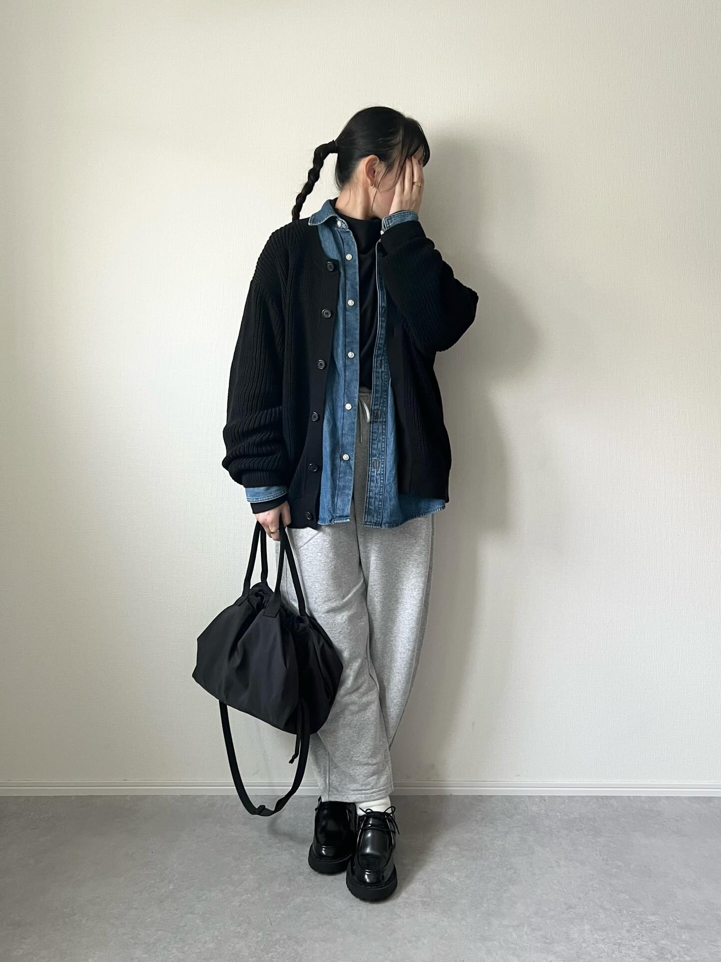 GU ユニクロ　デニムシャツ　2026年春