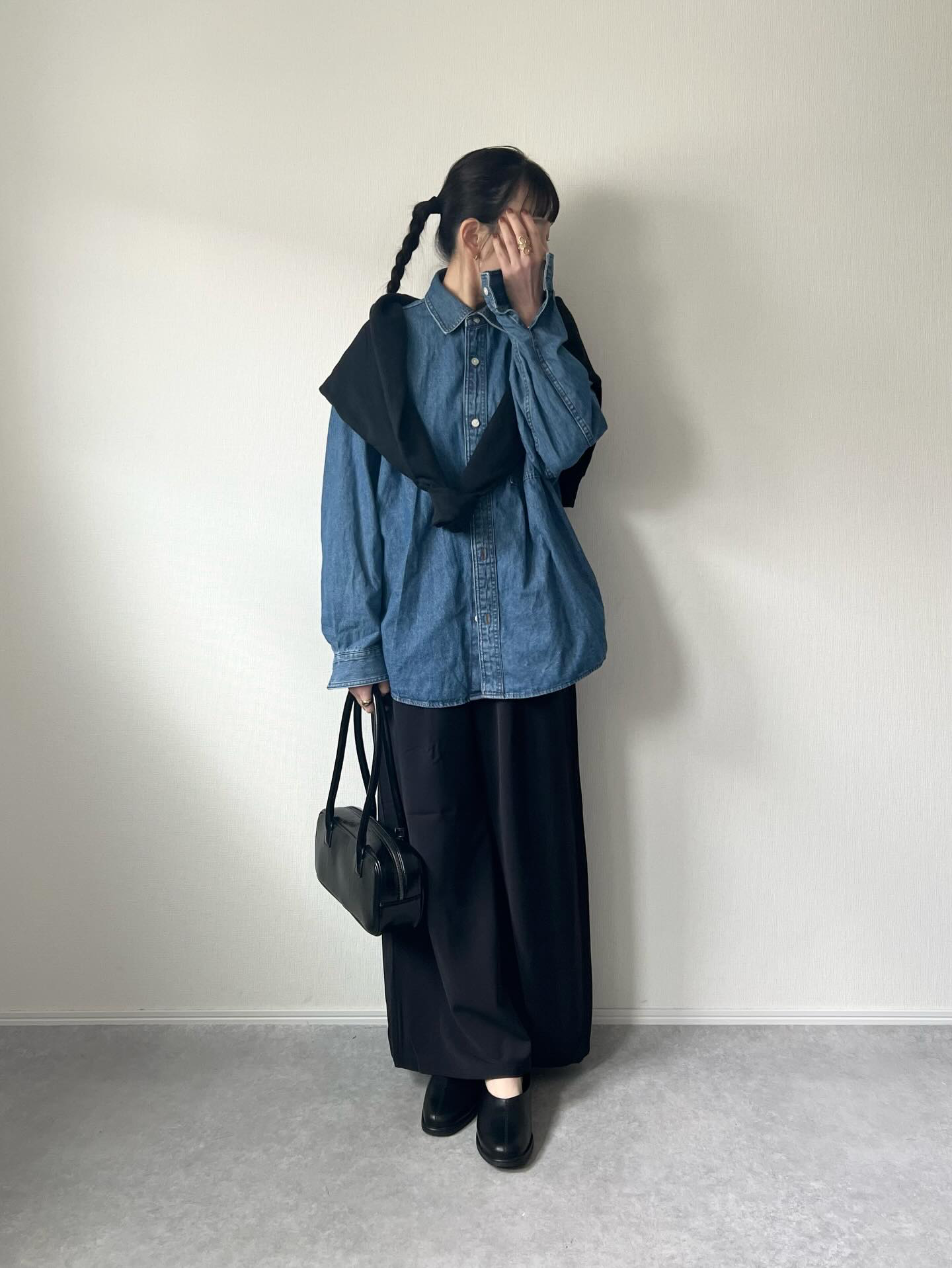 GU ユニクロ　デニムシャツ　2026年春