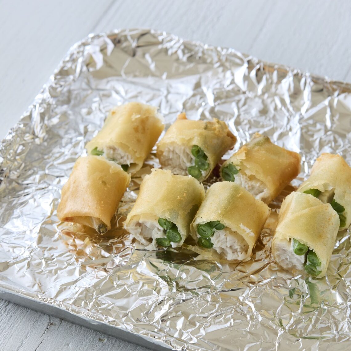 白身魚といんげんのチーズ春巻き　弁当アレンジ