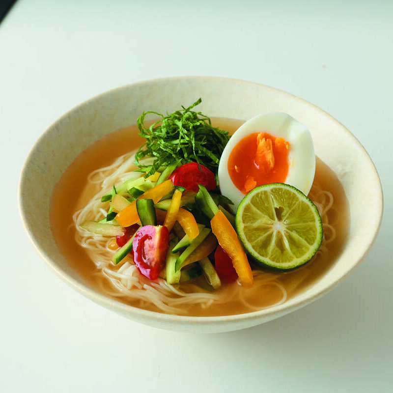 冷麺風そうめん 水キムチ