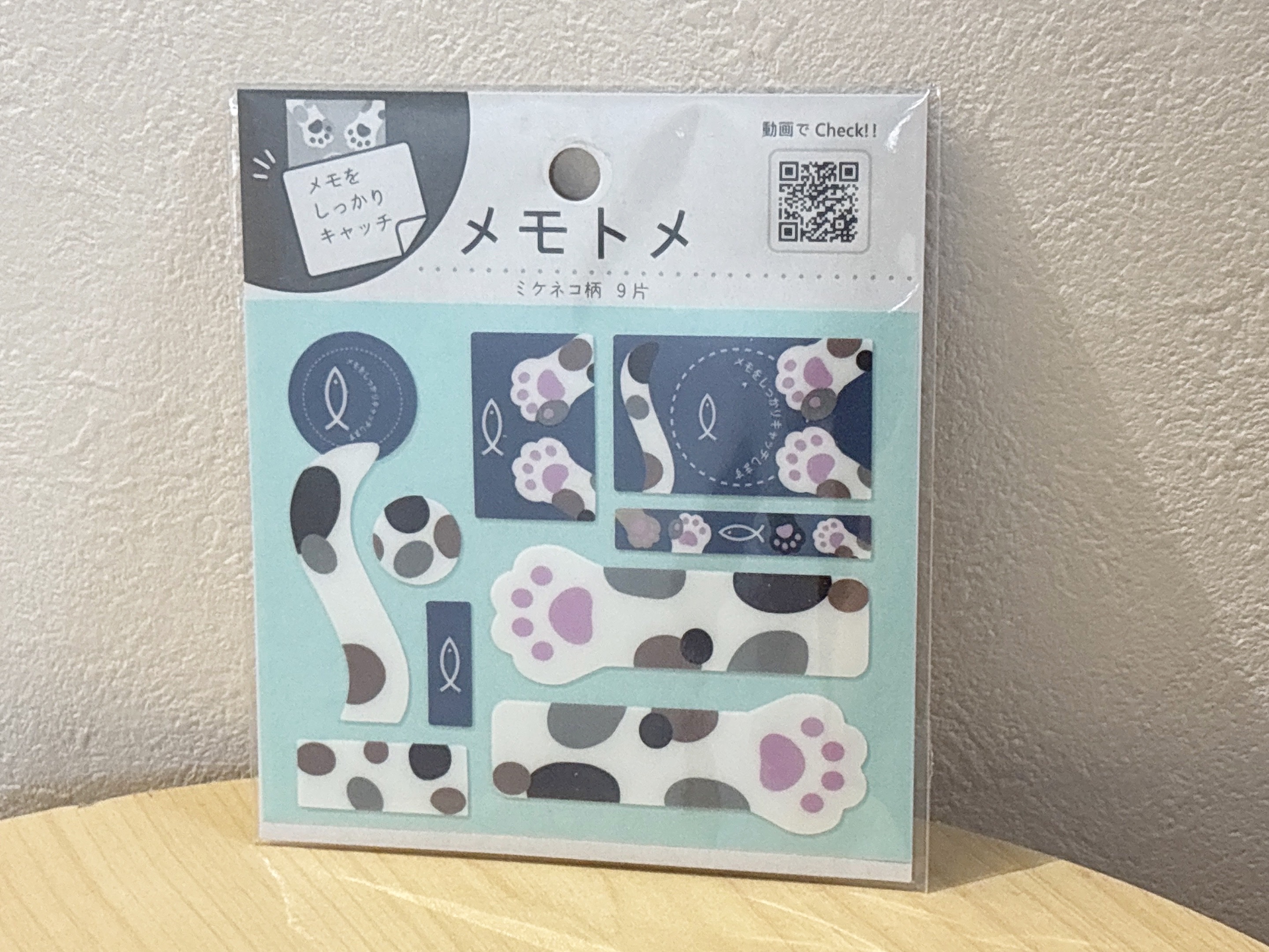 ダイソーメモトメ三毛猫柄商品画像